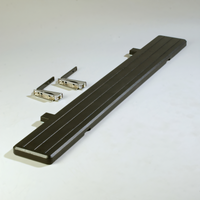 Maximizer™ Solid Drop-Down Food Bar Tray Slide, Black Polyethylene, 68-3/4 x 8-1/2 Inches