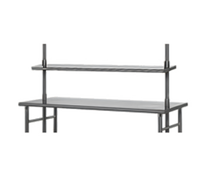 Eagle Group Table Mounted Pot Rack Shelf, 144-Inch x 12-Inch, 16-Gauge 304 Stainless Steel