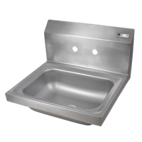 John Boos Pro-Bowl Wall-Mount Stainless Steel Hand Sink with 14 x 10 x 5 Inch Bowl