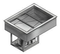Wells RCP-243 Drop-In Self-Contained Refrigerated Cold Food Well, 8 x 1/3 Size Pan Capacity