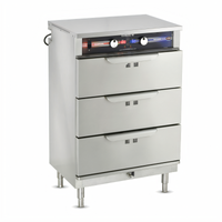 Clymate IQ 3-Drawer Side-Load Heated Holding & Humidified Drawer Cabinet, Freestanding, 26-1/2 Inch Wide