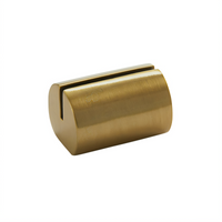 American Metalcraft Gold Cast Aluminum Cylinder Tabletop Menu Card Holder