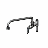 T&S Brass Pre-Rinse Add-On Faucet with 12-Inch Swing Nozzle, 2.2 GPM VR Aerator, and Lever Handle
