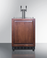 Summit Commercial SBC7BRSIF 24-Inch Wide Dual-Tap Convertible Beer Kegerator