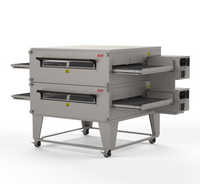 XLT Ovens X4 3270-2-2B-G Double Stack Gas Conveyor Oven with 32-Inch Conveyor and 70-Inch Chamber