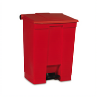 Rubbermaid Commercial Step-On 18 Gallon Rectangular Bathroom Trash Can