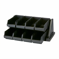 Cambro Versa 8-Bin Wall-Mount Condiment Organizer Rack