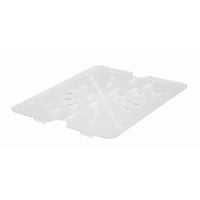 Winco Poly-Ware 1/2 Size Clear Polycarbonate Drain Shelf