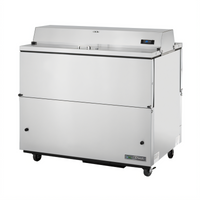 True Mobile Milk Cooler Cart, 12-Crate Capacity, Forced-Air, Dual-Sided Access