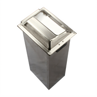San Jamar Classic In-Counter Minifold Napkin Dispenser, Satin Chrome