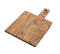 American Metalcraft 14 x 9 Inch Olive Wood Rectangular Serving Board with Handle
