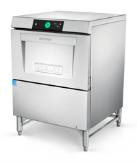 Hobart Advansys Low-Temp Chemical Sanitizing Undercounter Dishwasher/Glasswasher with PuriRinse and 6-Inch Leg Stand