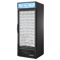 One-Section Indoor Ice Merchandiser with Glass Door and Bottom-Mounted Self-Contained Refrigeration