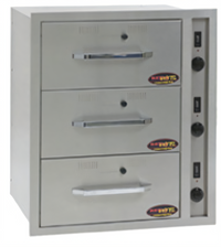 RedHots DWW-3BI-120-X 3-Drawer Built-In Food Warmer