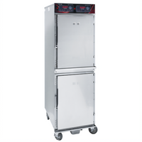 Cres Cor Mobile Two-Compartment Radiant Cook and Hold Cabinet, 16 Full-Size Pan Capacity