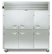 Traulsen Dealer's Choice G-Series 3-Section Reach-In Freezer, Half-Height Solid Doors, Self-Contained Top-Mounted R-290