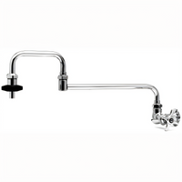 T&S Brass B-0594 Splash-Mounted Double-Jointed Pot Filler Faucet, 24-Inch