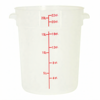 Omcan USA 80236 Commercial Food Storage Containers Case of 6