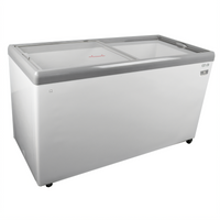 Kelvinator Commercial Sliding Glass Lid Ice Cream Novelty Display Freezer, 59.5-Inch, White