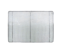 Footed Chrome Plated Wire Pan Grate Cooling Rack for Full-Size Bun Pans, 16 x 24 Inches