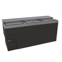 Glastender 72-Inch Flat Top Bottle Cooler with 3 Sliding Doors