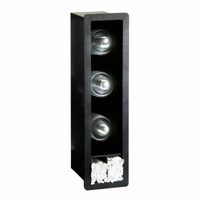 Built-In 3-Section Black Polystyrene Dome Lid and Straw Organizer