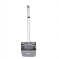 Sparta Spectrum Color-Coded 30-Inch Upright Dustpan with Aluminum Handle, Gray