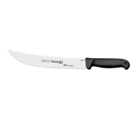 Mundial 10-Inch Curved Cimeter Knife with High-Carbon Stainless Steel Blade and Black Polypropylene Handle