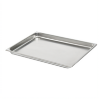 Vollrath 2/1 GN Solid Hotel Pan, 1-1/2 Inch Deep, 22-Gauge 300 Series Stainless Steel