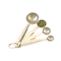 Heavy Duty 18/8 Stainless Steel 4-Piece Measuring Spoon Set, Mirror Finish