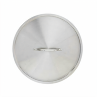 Omcan 10-Inch Round Flat Stainless Steel Replacement Cover