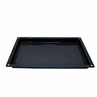 Omcan USA GN 1/1 Granite Enamel Roasting Pan, 21 x 13 x 1-1/2 Inches
