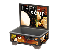 Vollrath Cayenne Full-Size Rethermalizing Soup Merchandiser with Flush-Mount Menu Board, Tuscan Graphics, Base Unit Only