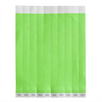 Bar Maid Green Solid Tyvek Tear-Free Wristbands, Sequentially Numbered, 500/Pack