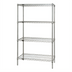 Thumbnail image #1 for Quantum 72-Inch W x 18-Inch D x 63-Inch H 304 Stainless Steel Stationary Wire Shelving Starter Kit