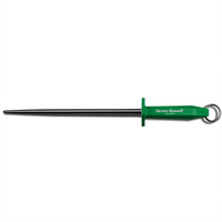 Dexter Russell Traditional 10-Inch Coarse Sharpening Steel with Polypropylene Handle and Hanging Ring