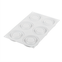 Silikomart Curve Flex Series Promise 6-Cavity Silicone Baking and Blast Chilling Mold