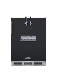 Summit Appliance 24-Inch ADA-Compliant Front Tap Cold Brew Coffee Kegerator with Dual Tap