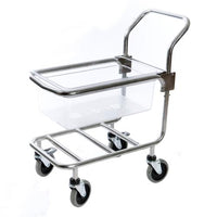 Hobart Adjustable Product Cart for Food Prep/Slicing Equipment, 3-Position Tray Height, Lockable Casters