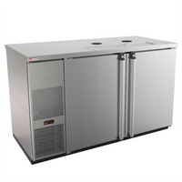 Pro-Line E-Series Two-Section Flat Top Draft Beer Cooler, 59-1/2 Inch, Self-Contained Refrigeration, Less Draft Towers