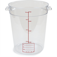 StorPlus 8 Qt. Round Clear Polycarbonate Food Storage Container (Container Only)