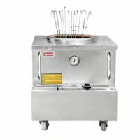 Stainless Steel Natural Gas Tandoor Clay Oven with Accessories, 28 x 30 x 36 Inches, 48,000 BTU
