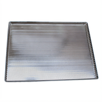 Omcan Perforated Full-Size Stainless Steel Baking Tray, 18 x 26 x 1 Inch