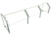Hatco Flav-R-Shield ES31-96 96-Inch Self-Service Single-Sided Sneeze Guard Food Shield