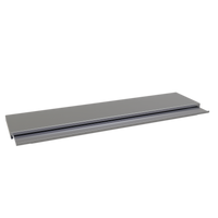 36-Inch Underbar Two-Piece Stainless Steel Sliding Ice Bin Cover for 19-Inch Deep Bins