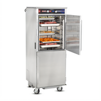 FWE Clymate IQ PHTT-12 Mobile Humidified Holding Cabinet with Dutch Doors and 12 Pair Universal Tray Slides