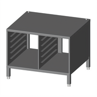 Lainox Naboo Stainless Steel Open Cabinet Stand with Side Runners, 6 + 6 x EN1 (600 x 400)