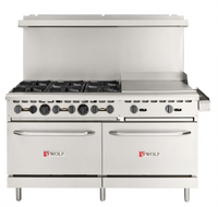 Wolf WX60F-6B24GN-QS-COMMANDER Quick Ship Gas Ranges
