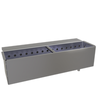 Glastender CWET-GW Clip-On Wet Waste Accessory for GW-24 with Removable Perforated Insert