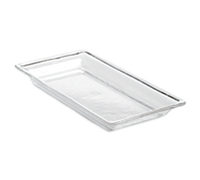 Rain Collection Clear Rectangular Styrene Serving Tray, 48 oz., 14 x 7-1/2 x 1-1/2 Inches